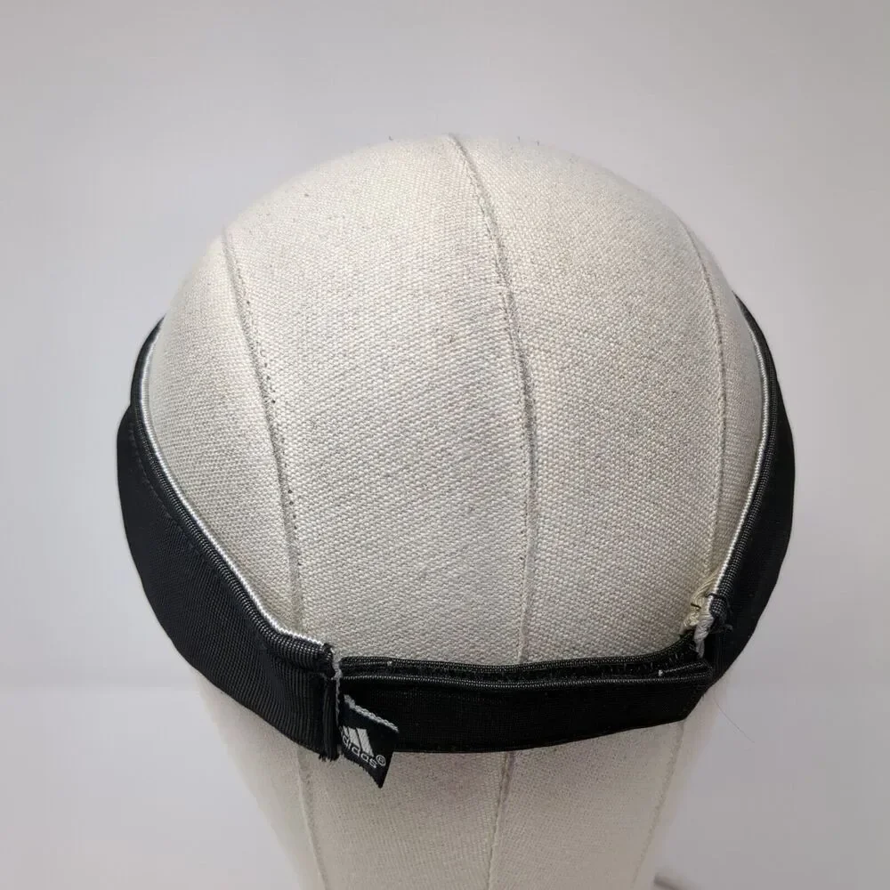 Adidas Strapback Golf Sun Visor Black One Size Adjustable Embroidered Polyester
